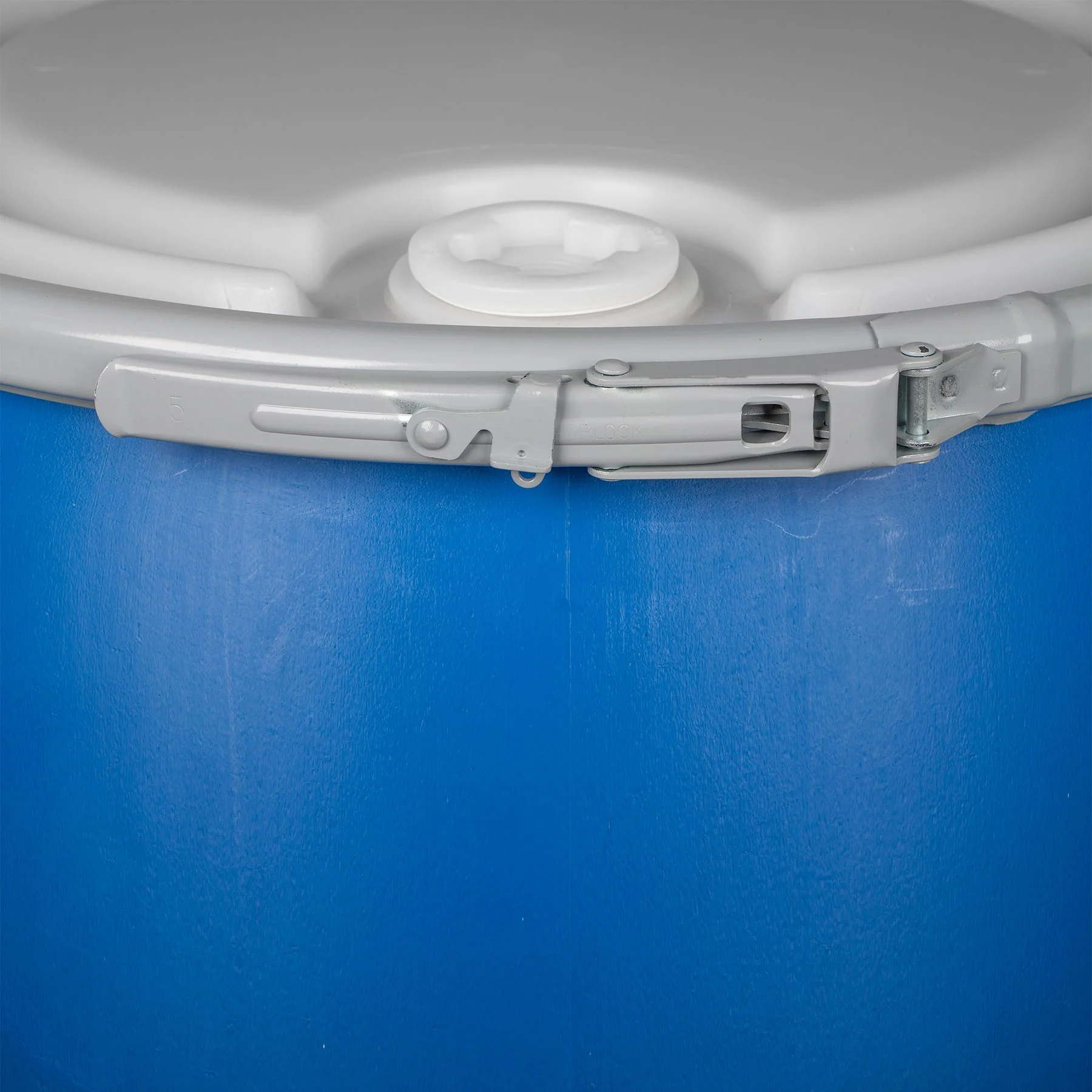 Drum | Poly | Open Top | Used | 55G | Blue | Non UN Rated - Image 3
